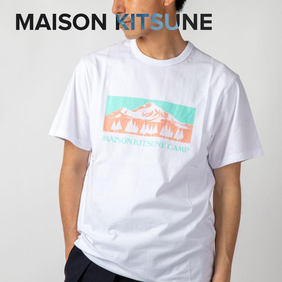 メゾンキツネ Maison Kitsune Imkj0008 Tシャツ メンズ トップス 半袖 マウンテン キャンプ クラシック コットン カジュアル クルーネック シンプル Mak Imkj0008 U Stream 通販 Yahoo ショッピング