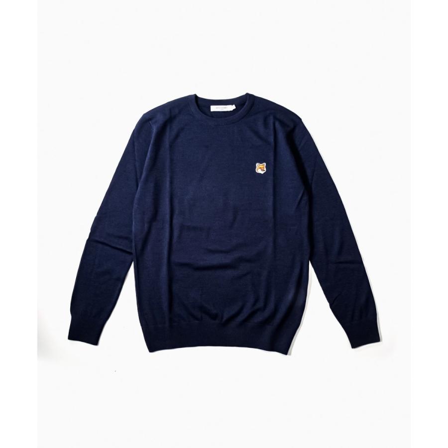 Maison kitsune メンズ　ロゴニット　ネイビー　ニット　X L 楽天市場】メゾンキツネ セーター MAISON KITSUNE チラックス