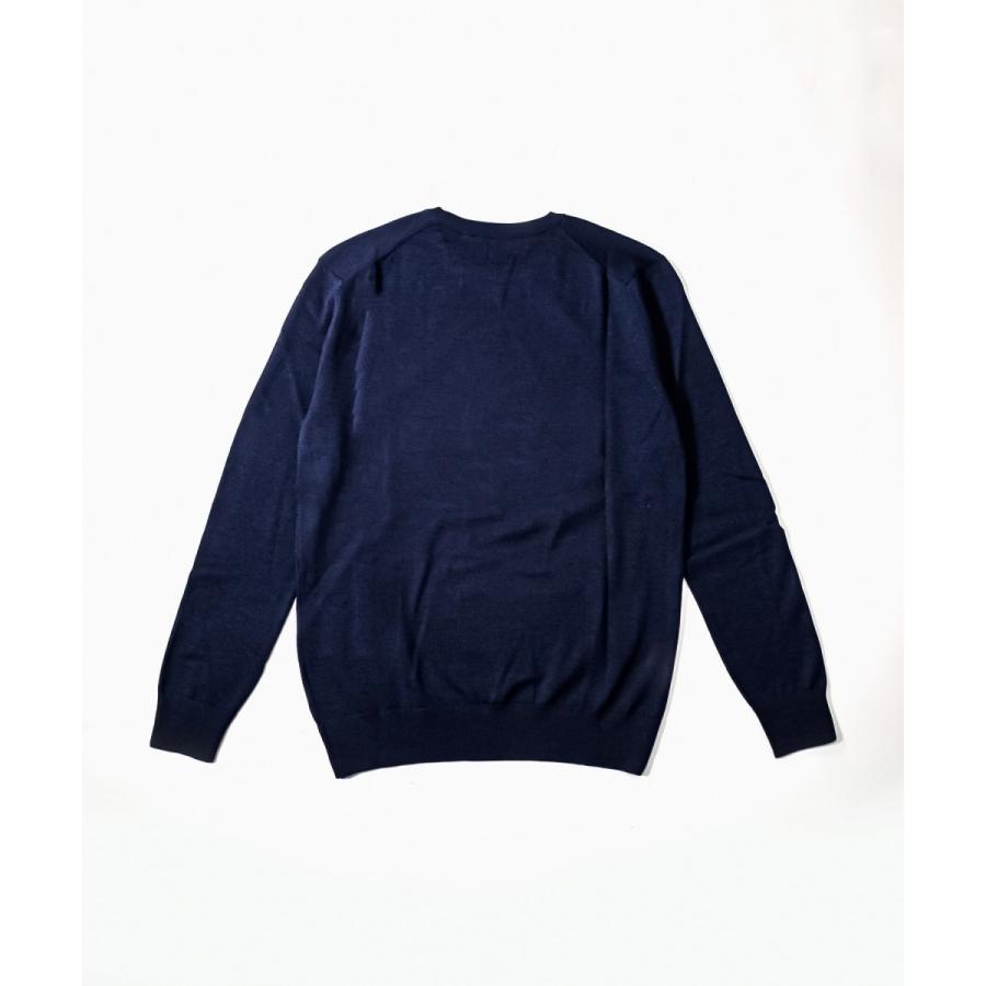 Maison kitsune メンズ　ロゴニット　ネイビー　ニット　X L MAISON KITSUNE メゾンキツネ FOX HEAD タートルネック セーター