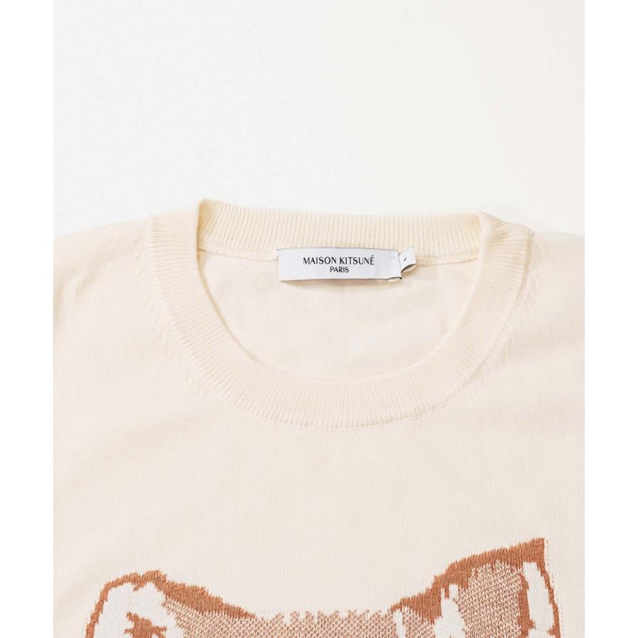 トップス MAISON KITSUNE 楽天市場】メゾンキツネ MAISON KITSUNE クルーネックニット