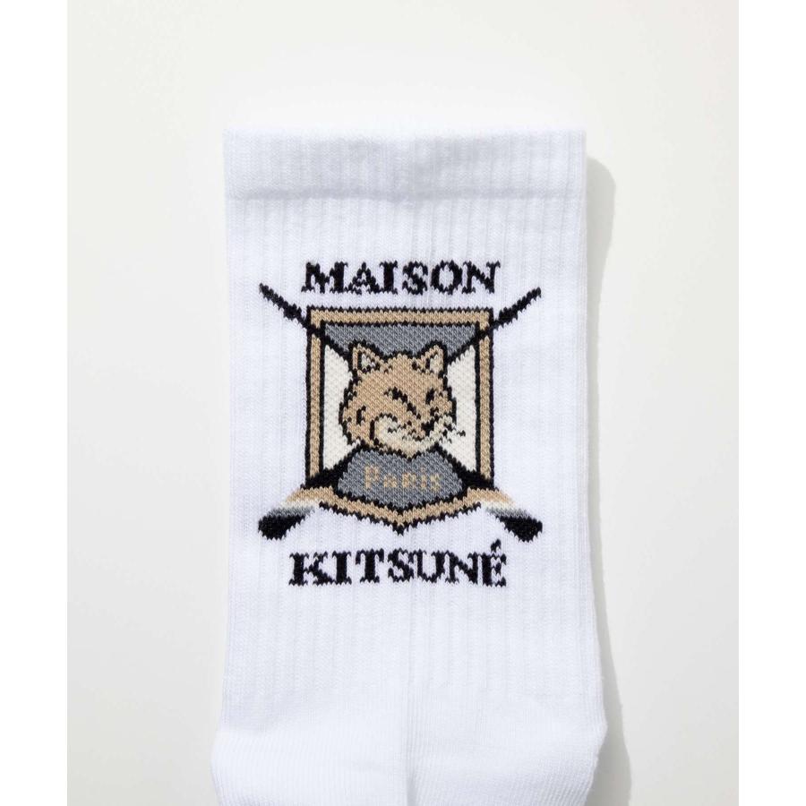 メゾンキツネ MAISON KITSUNE LM06405KT0010 靴下 FOX BLAZON MAISON KITSUNE メゾンキツネ LM06405KT0010 靴下 FOX BLAZON