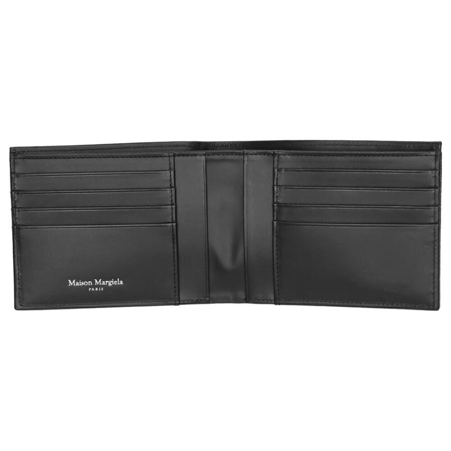 Maison Margiela 三つ折り財布 黒 レザー Maison Margiela メゾン マルジェラ MAISON MARGIELA 二つ折り