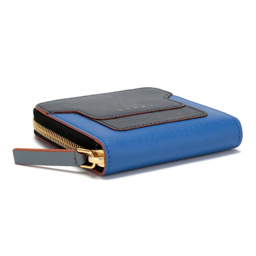 MARNI ネイビー 長財布 ストラップ付き MARNI ネイビー 長財布 ストラップ付き