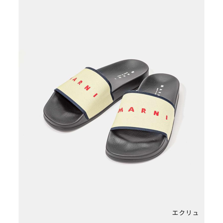 マルニ MARNI SAMR003202 P4547 サンダル メンズ シューズ ロゴジャカード スリッパサンダル ブランド イタリア ラバー ZO101 ZO104｜u-stream｜03