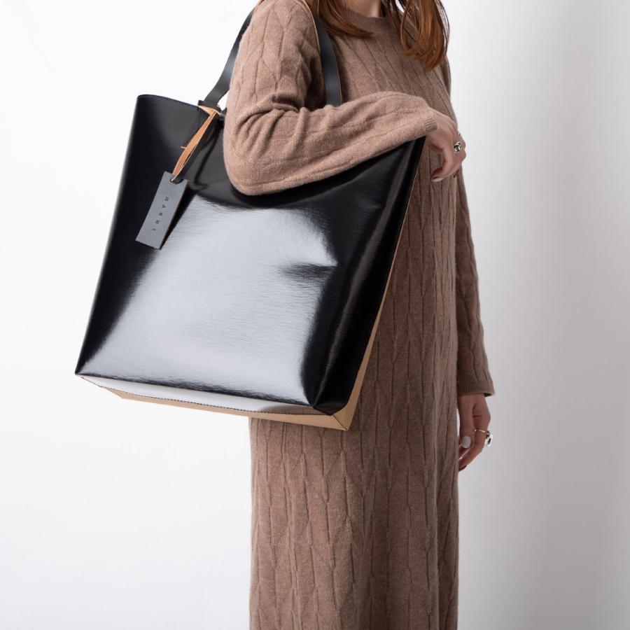 MARNI 黒 ベージュ トートバッグ MARNI トートバッグ 黒/ベージュ