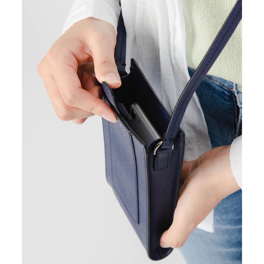 美品 MARNI マルニ スマホショルダーバッグ レザー ネイビー マルニ MARNI マルニ MARNI CROSSBODY PHONE HOLDER クロスボディ