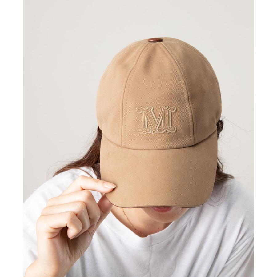 マックスマーラ Max Mara RIENZA 帽子 レディース リエンツァ ベースボールキャップ Mロゴ刺繍 シンプル コットン キャメッロ 57 爆買 | Max Mara | 11