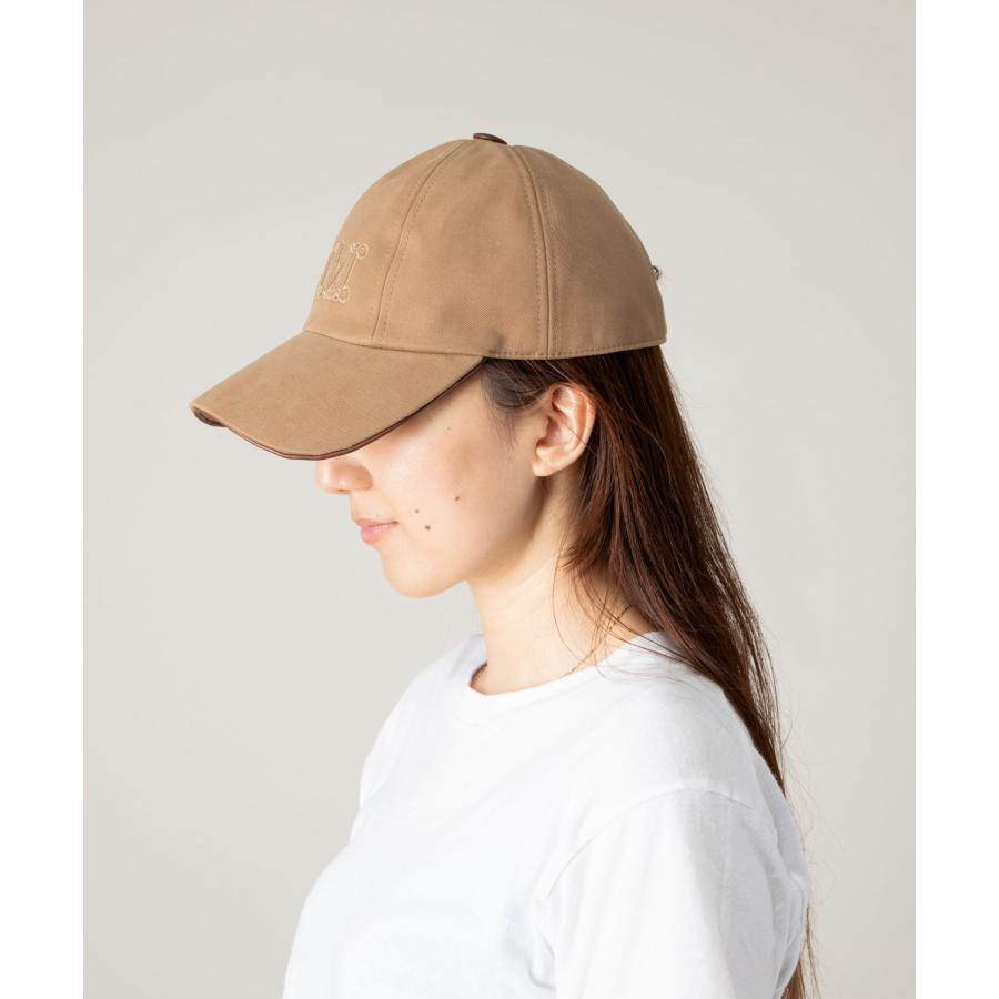 マックスマーラ Max Mara RIENZA 帽子 レディース リエンツァ ベースボールキャップ Mロゴ刺繍 シンプル コットン キャメッロ 57 爆買 | Max Mara | 12