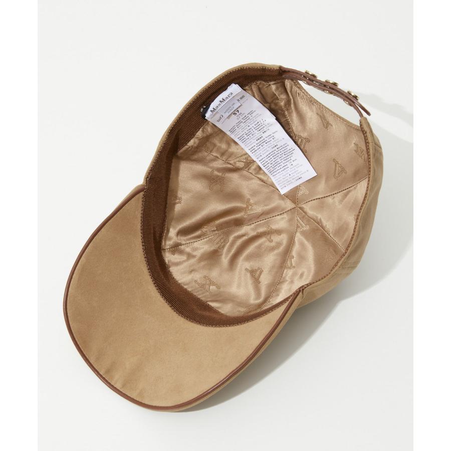 マックスマーラ Max Mara RIENZA 帽子 レディース リエンツァ ベースボールキャップ Mロゴ刺繍 シンプル コットン キャメッロ 57 爆買 | Max Mara | 07