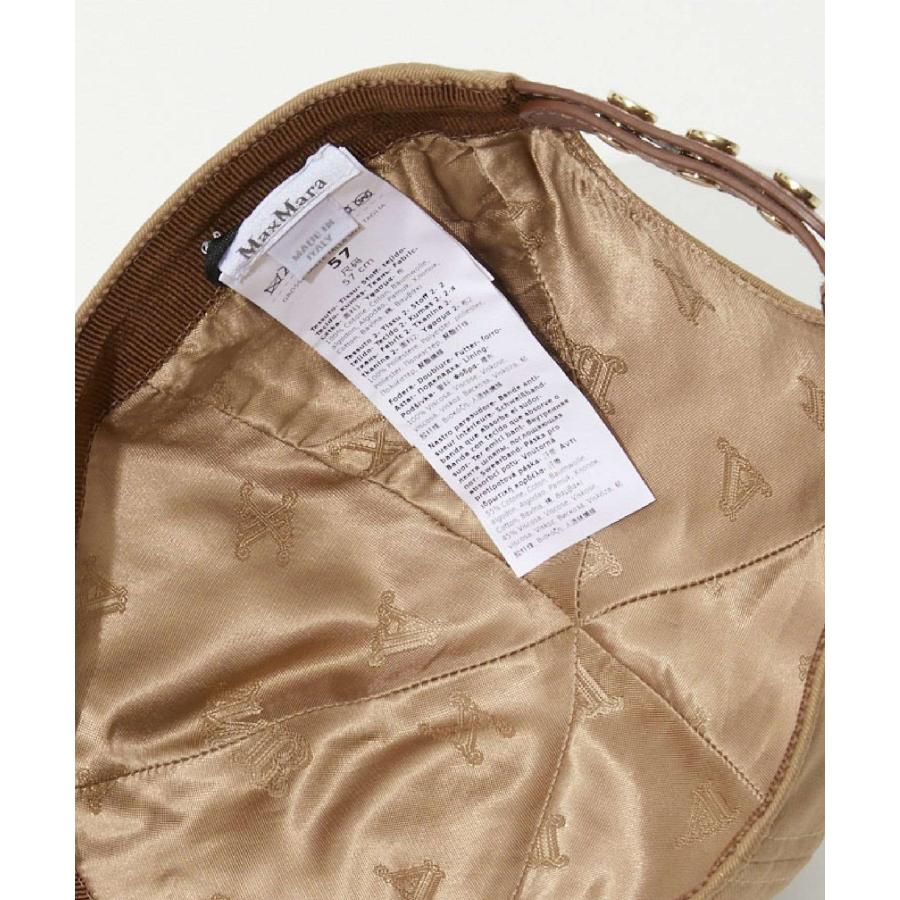 マックスマーラ Max Mara RIENZA 帽子 レディース リエンツァ ベースボールキャップ Mロゴ刺繍 シンプル コットン キャメッロ 57 爆買 | Max Mara | 08