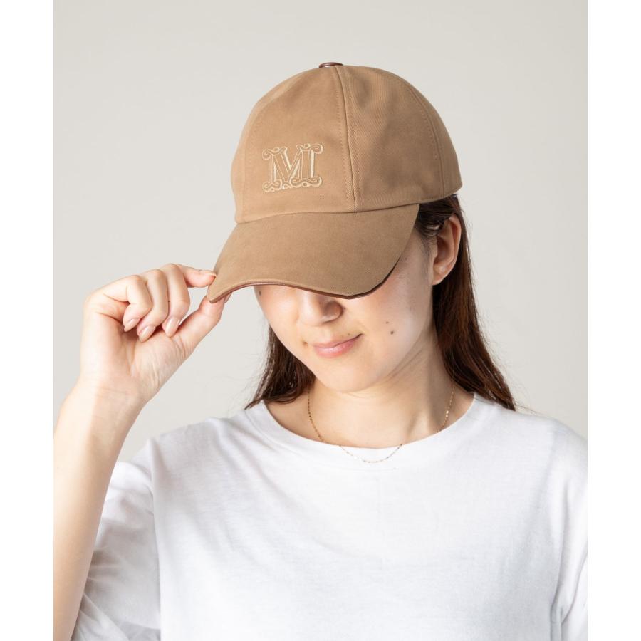 マックスマーラ Max Mara RIENZA 帽子 レディース リエンツァ ベースボールキャップ Mロゴ刺繍 シンプル コットン キャメッロ 57 爆買 | Max Mara | 09