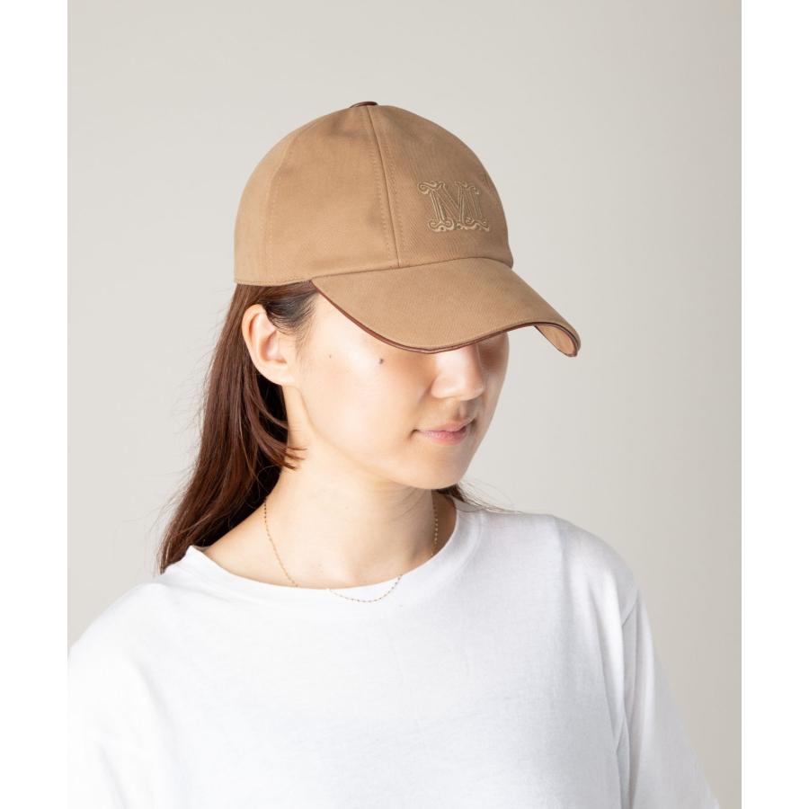 マックスマーラ Max Mara RIENZA 帽子 レディース リエンツァ ベースボールキャップ Mロゴ刺繍 シンプル コットン キャメッロ 57 爆買 | Max Mara | 10
