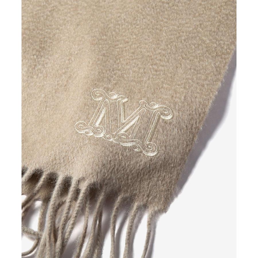 マックスマーラ Max Mara WS DALIA マフラー レディース カシミヤ フリンジ ストール ロゴ刺繍 爆買 | Max Mara | 18