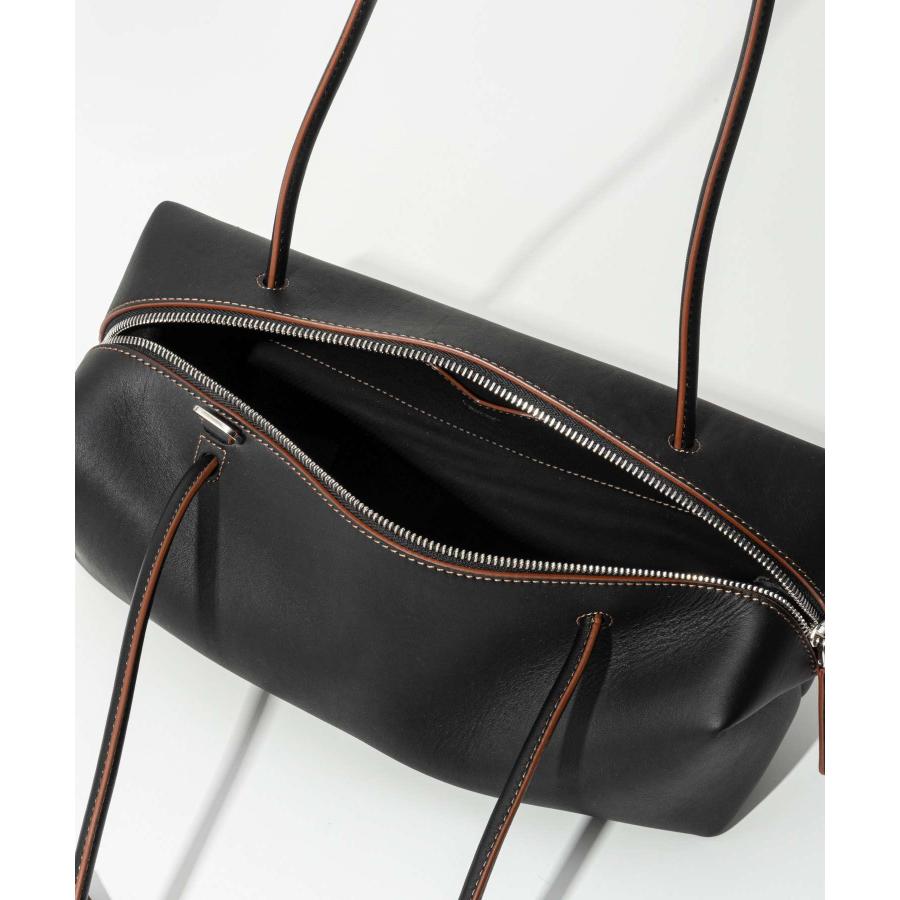 マックスマーラ Max Mara Natural leather bowler bag ホールドオールストリング ダブル ハンドル バッグ HOLDALLSTRING ハンドバッグ レディース バッ  爆買 | Max Mara | 11