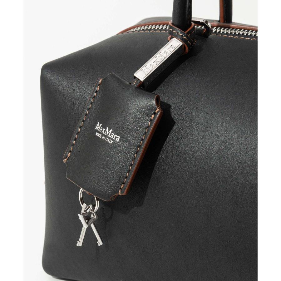 マックスマーラ Max Mara Natural leather bowler bag ホールドオールストリング ダブル ハンドル バッグ HOLDALLSTRING ハンドバッグ レディース バッ  爆買 | Max Mara | 07
