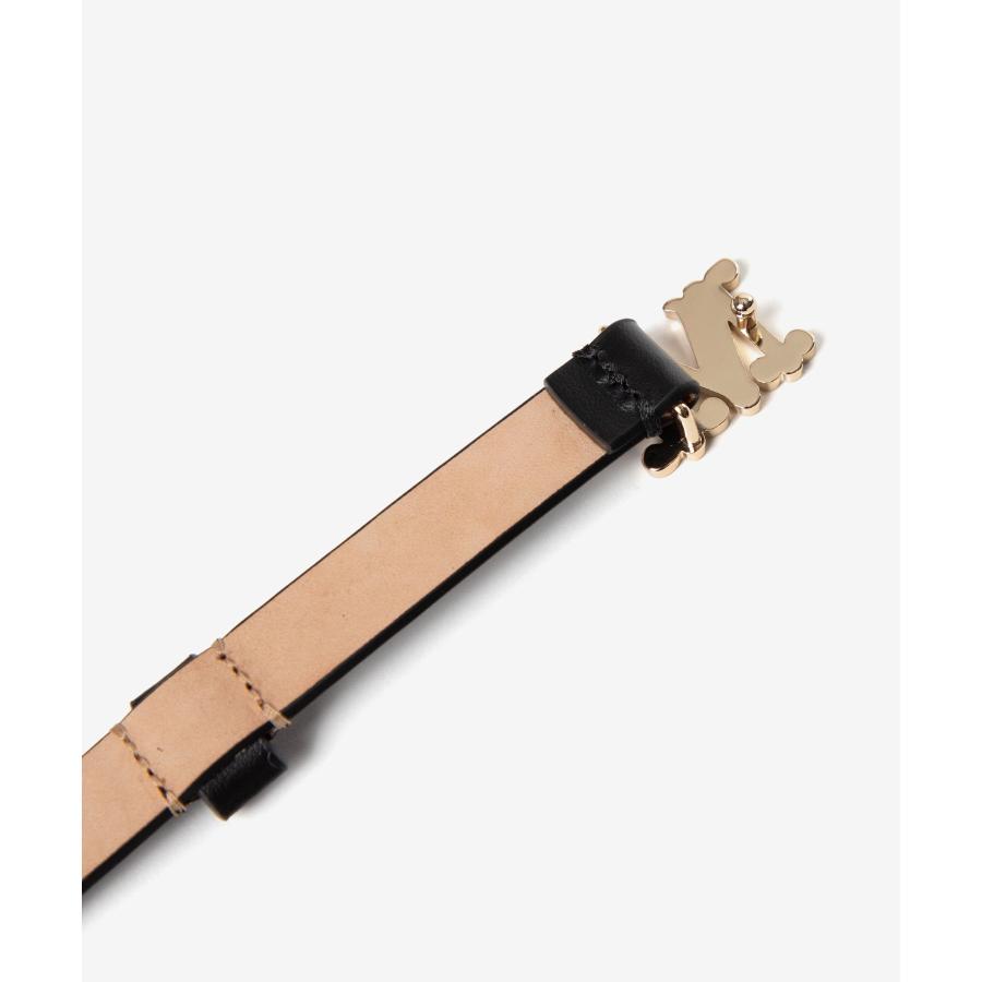 Maxmara 正規品　Mロゴレザーベルトブラウン マックスマーラ Max Mara MAX MARA ナローベルト MCLASSIC20 M