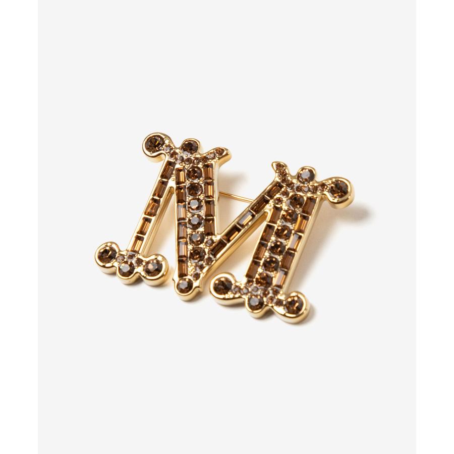 マックスマーラ Max Mara BATH2 バス 2 Crystal-adorned Monogram brooch クリスタル アドーンド モノグラム ブローチ 2424756092600 レディース アクセ 爆買 | Max Mara | 13