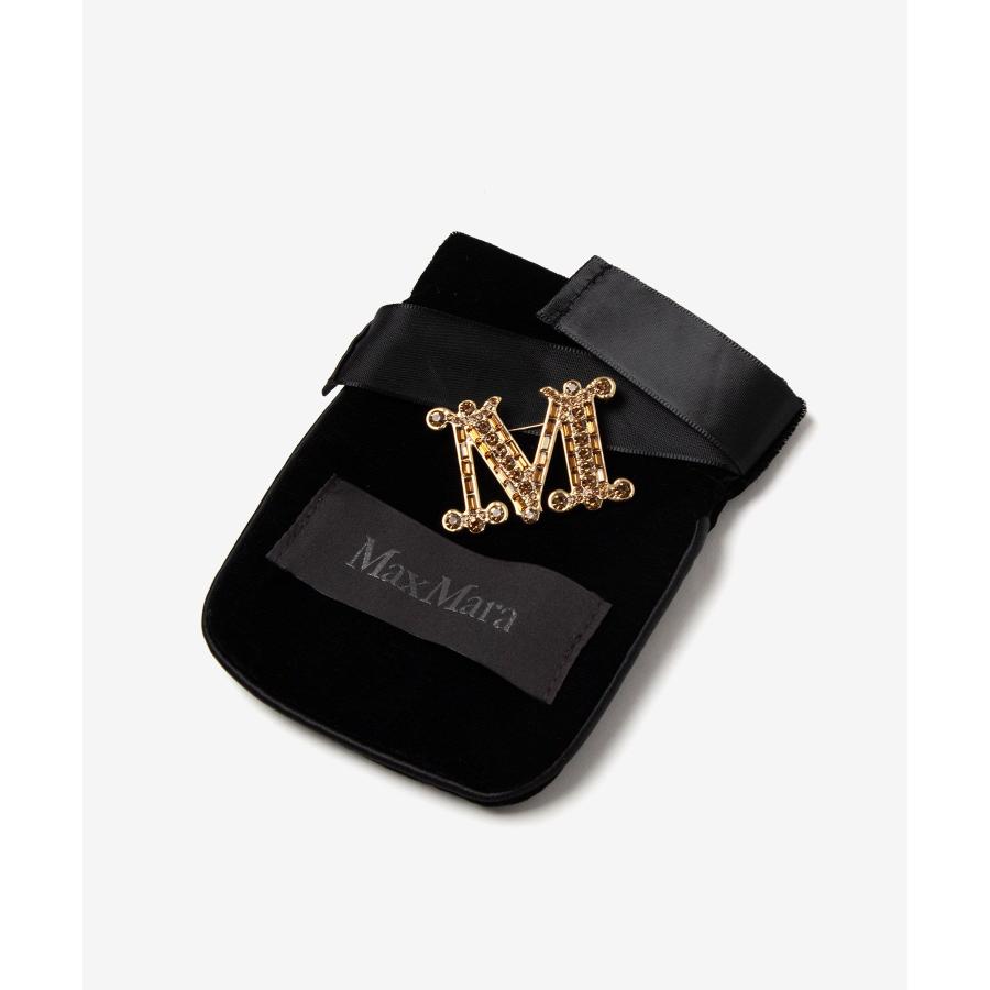 マックスマーラ Max Mara BATH2 バス 2 Crystal-adorned Monogram brooch クリスタル アドーンド モノグラム ブローチ 2424756092600 レディース アクセ 爆買 | Max Mara | 17