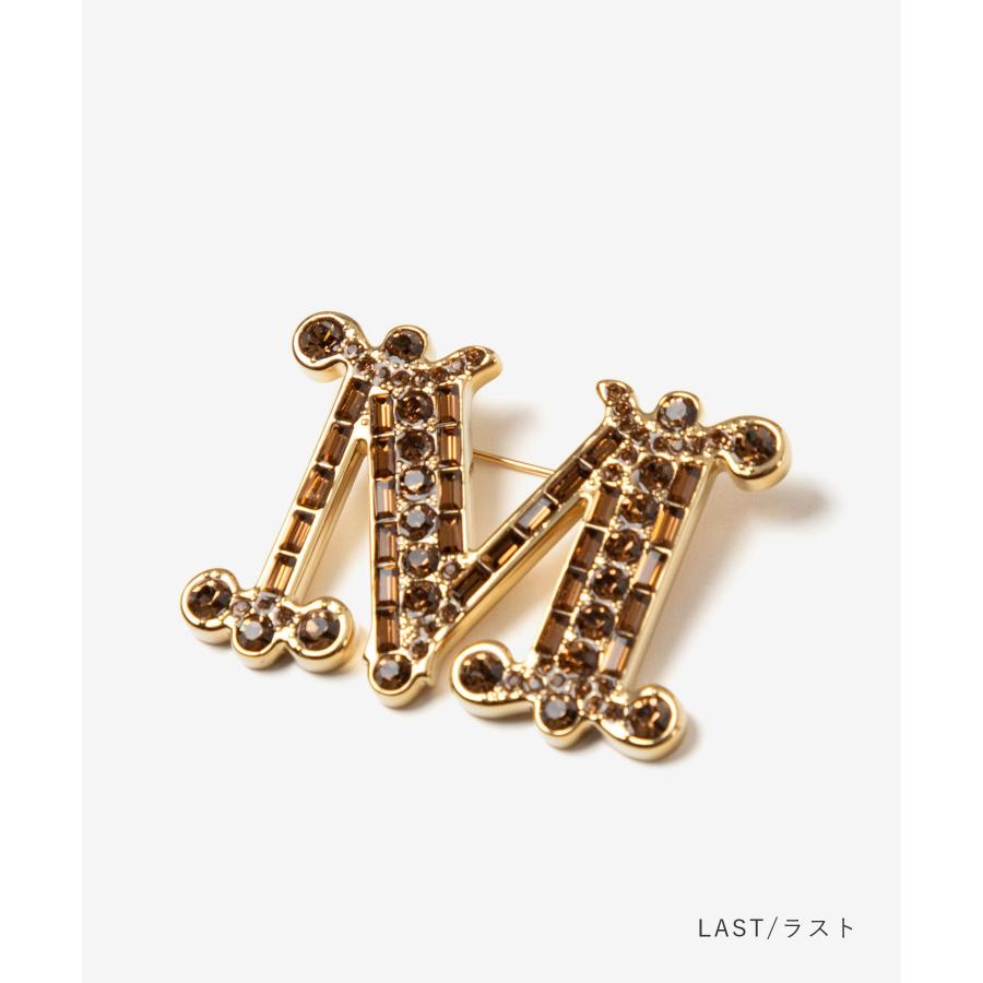 マックスマーラ Max Mara BATH2 バス 2 Crystal-adorned Monogram brooch クリスタル アドーンド モノグラム ブローチ 2424756092600 レディース アクセ 爆買 | Max Mara | 04