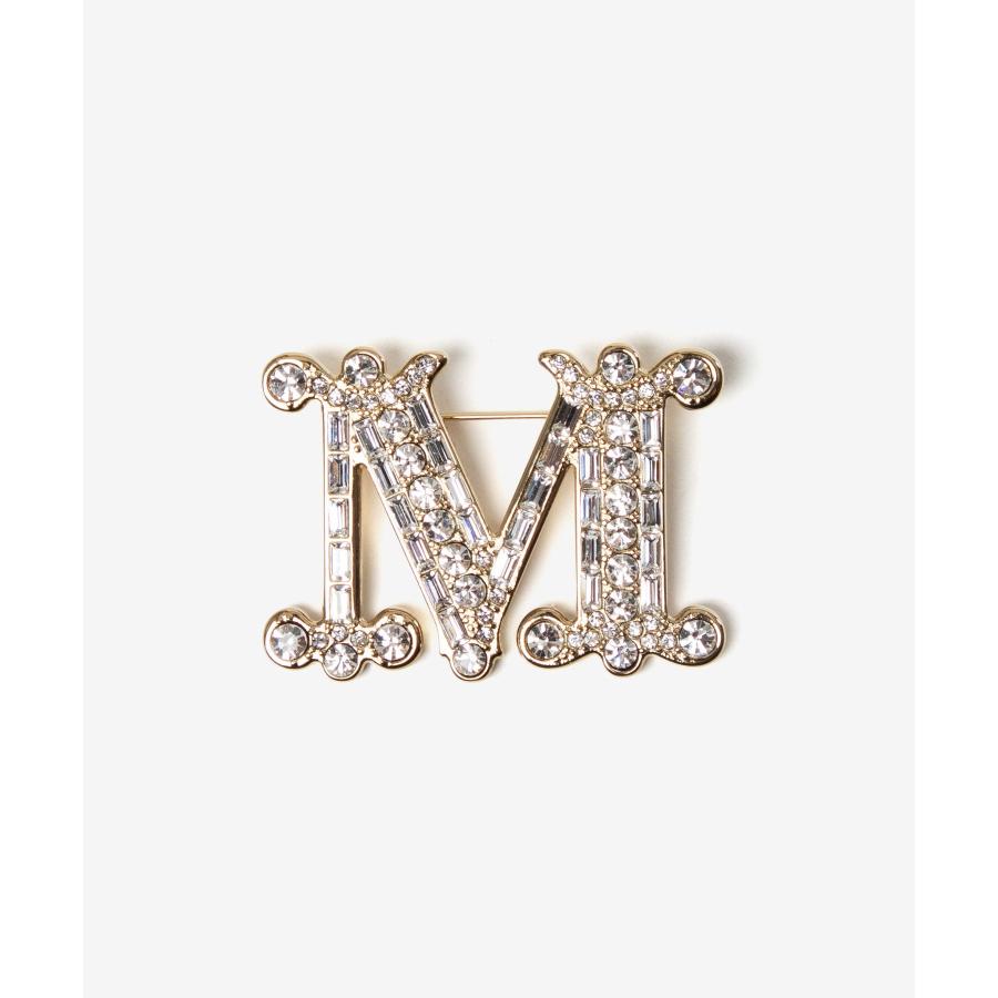マックスマーラ Max Mara BATH2 バス 2 Crystal-adorned Monogram brooch クリスタル アドーンド モノグラム ブローチ 2424756092600 レディース アクセ 爆買 | Max Mara | 06