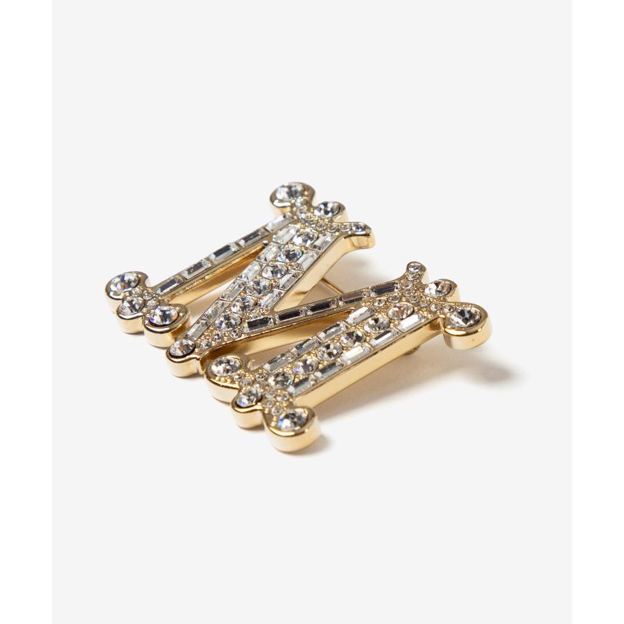 マックスマーラ Max Mara BATH2 バス 2 Crystal-adorned Monogram brooch クリスタル アドーンド モノグラム ブローチ 2424756092600 レディース アクセ 爆買 | Max Mara | 08