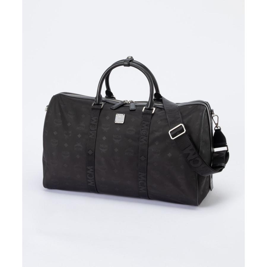 MCM 大容量　ボストンバック　総柄　黒　トラベルバック　ナイロン　レザー トラベル | MCM® JP