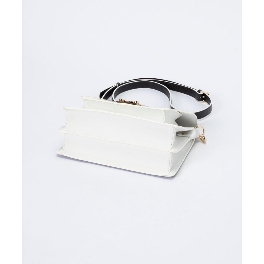 MCM ショルダーバッグ ホワイト/ブラック 保存袋付き