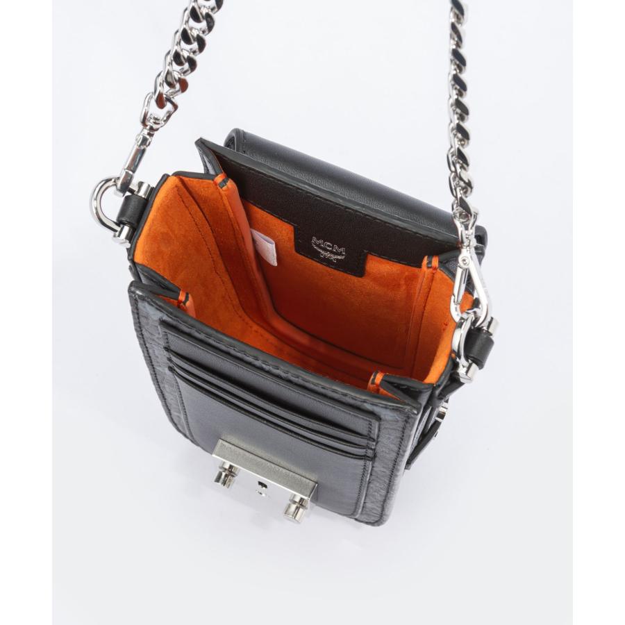 MCM スマホショルダーバッグ ブラウン/ブラック