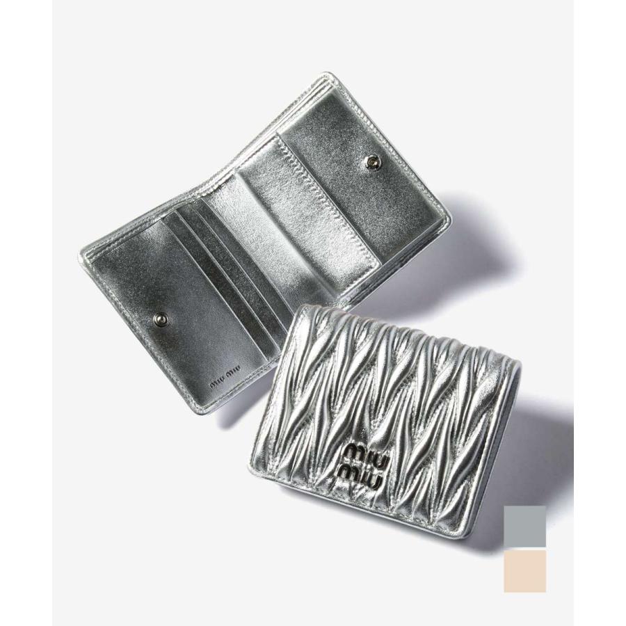 miu miu（ミュウミュウ） MIU MIU MATELASSE マテラッセ BIFOLD WALLET