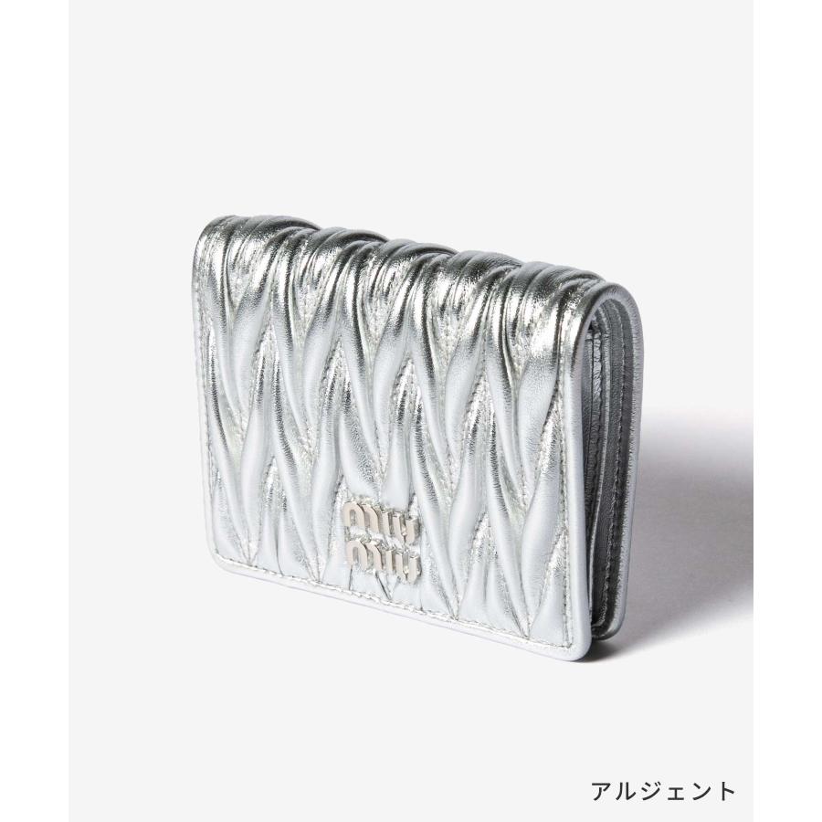 miu miu（ミュウミュウ） MIU MIU MATELASSE マテラッセ BIFOLD WALLET