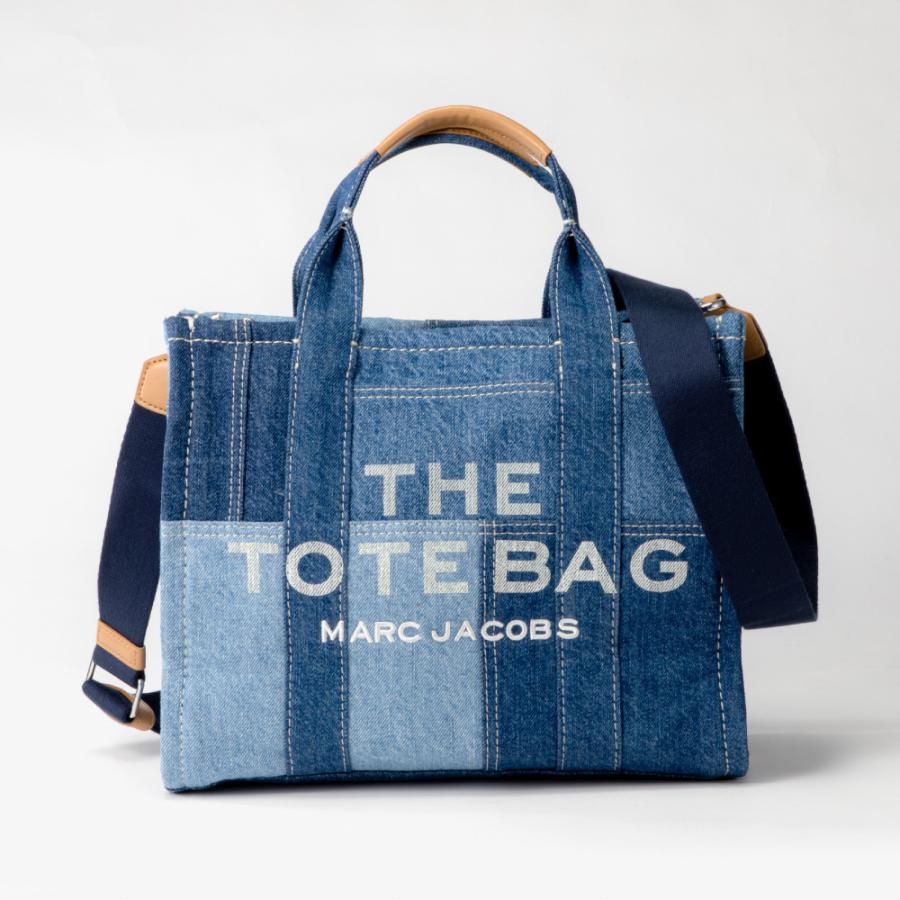 希少/極美品 マークジェイコブス デニム トートバッグ A4 肩掛け インディゴ MARC JACOBS マークジェイコブス ザ デニム ミニトート トート