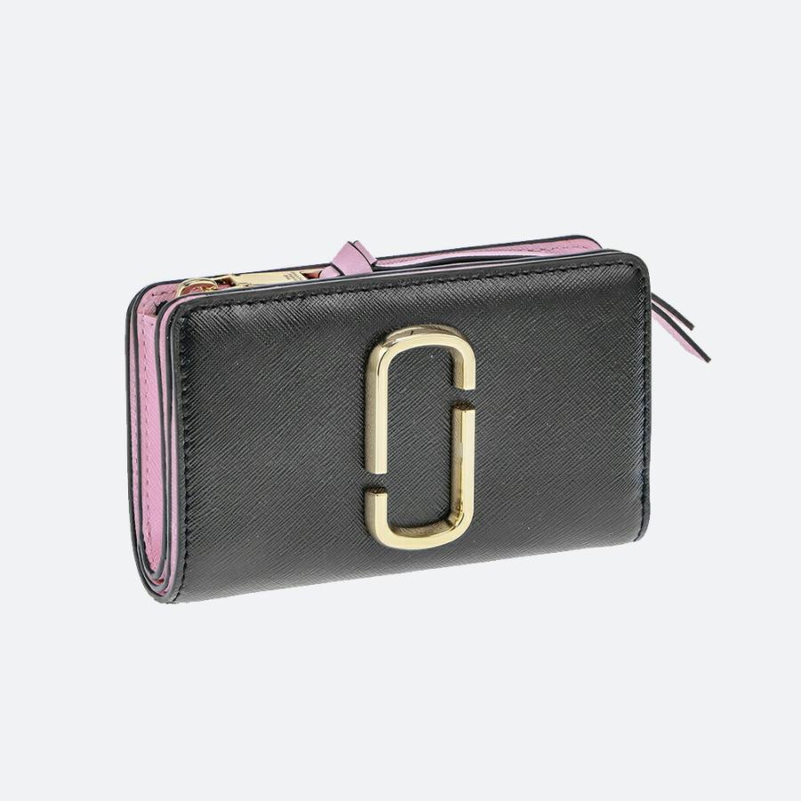 マークジェイコブス レザー ストライプ マルチカラー コンパクト折財布