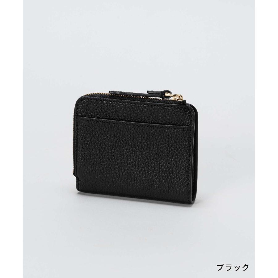 MARC JACOBS ブラックレザー二つ折り財布 MARC JACOBS マークジェイコブス 二つ折り財布 カバード Jマーク