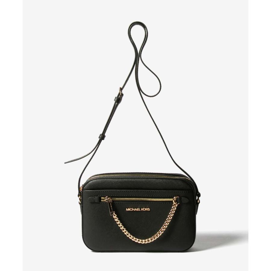 マイケルコース MICHAEL KORS Jet Set Large Saffiano Leather Crossbody Bag JET SET ITEM EW ジップ チェーン クロスボディ ラージ 35S1GTTC7L BK 爆買 | MICHAEL KORS