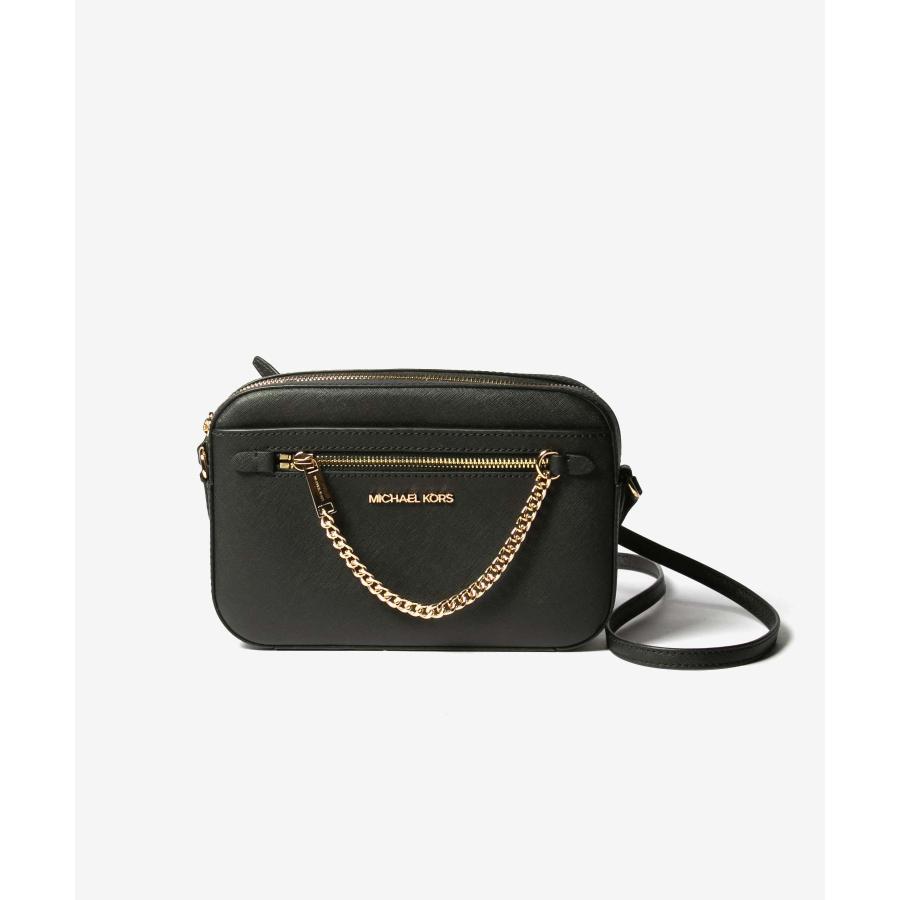 マイケルコース MICHAEL KORS Jet Set Large Saffiano Leather Crossbody Bag JET SET ITEM EW ジップ チェーン クロスボディ ラージ 35S1GTTC7L BK 爆買 | MICHAEL KORS | 04