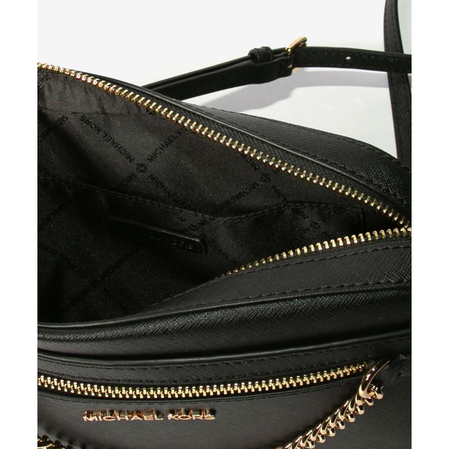 マイケルコース MICHAEL KORS Jet Set Large Saffiano Leather Crossbody Bag JET SET ITEM EW ジップ チェーン クロスボディ ラージ 35S1GTTC7L BK 爆買 | MICHAEL KORS | 05