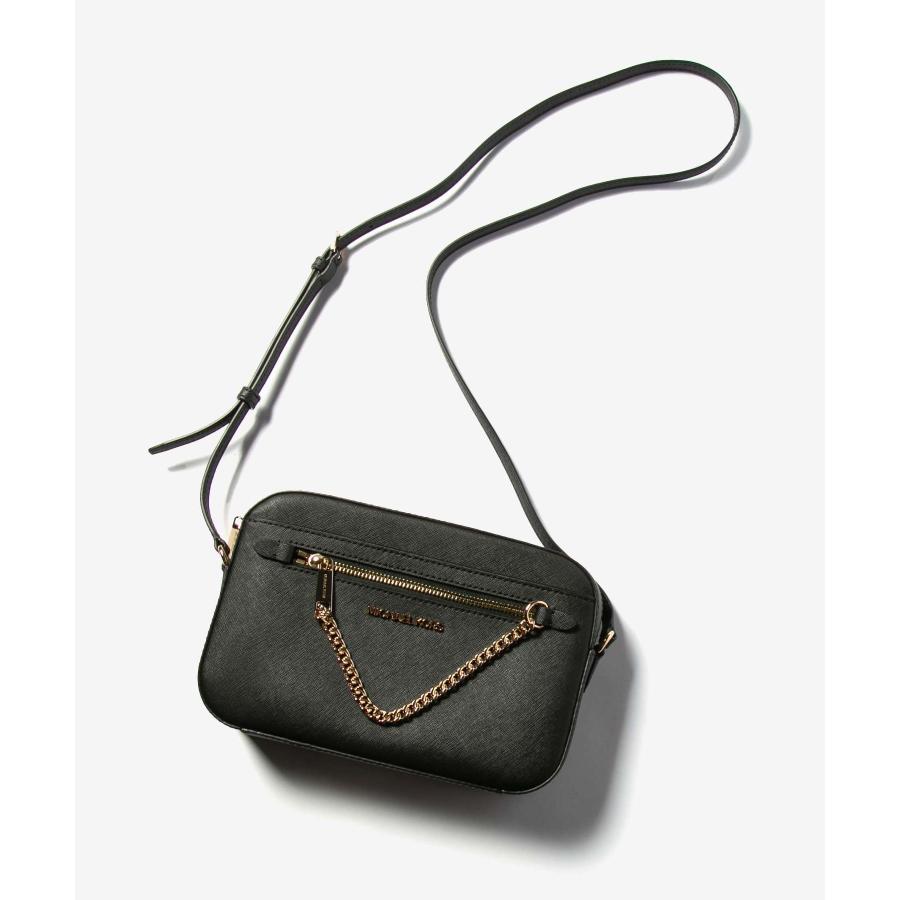 マイケルコース MICHAEL KORS Jet Set Large Saffiano Leather Crossbody Bag JET SET ITEM EW ジップ チェーン クロスボディ ラージ 35S1GTTC7L BK 爆買 | MICHAEL KORS | 06