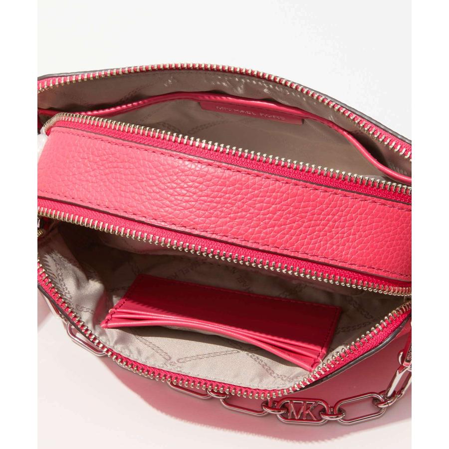 10/20まで　Michael kors カメラ　バッグ　赤と黒 公式アウトレット】COOPER ぺブルレザー フラップ カメラバッグ