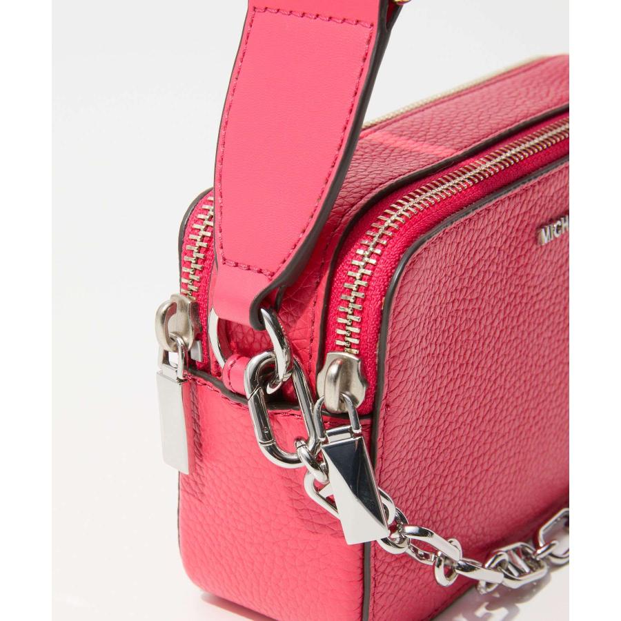 10/20まで　Michael kors カメラ　バッグ　赤と黒 JET SET(ジェット セット) レザー & ハート エンブリッシュ ストラップ
