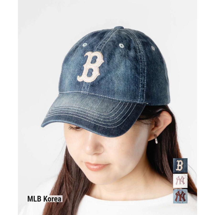 エムエルビーコリア MLB Korea BASIC DENIM UNSTRUCTURED BALLCAP ベーシック デニム アンストラクチャード ボールキャップ 3ACPB126N | MLB