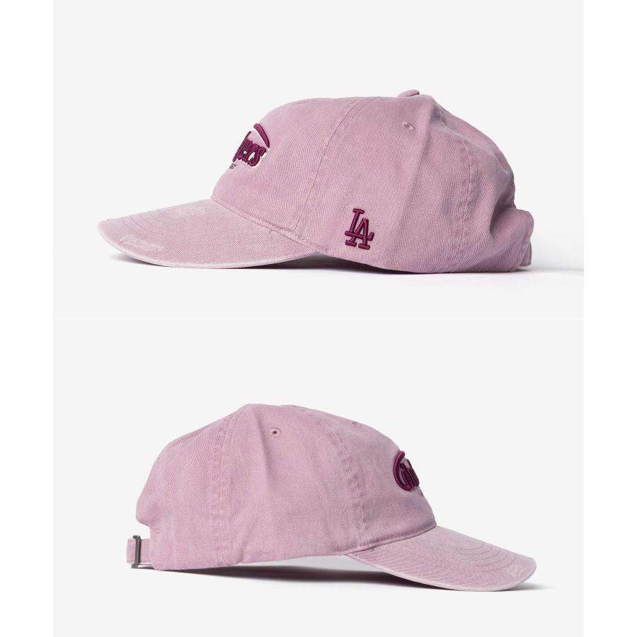 エムエルビーコリア MLB Korea Vintage Demage Curve Logo Unstructured Ballcap ヴィンテージ ダメージ  3ACPV106N | MLB | 05