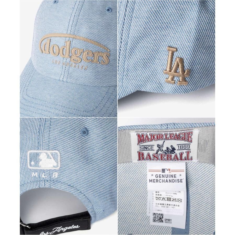エムエルビーコリア MLB Korea Vintage Denim Curve Logo Unstructured Ballcap ヴィンテージデニム カーブロゴ アンストラクチャード 3ACPV196N | MLB | 08