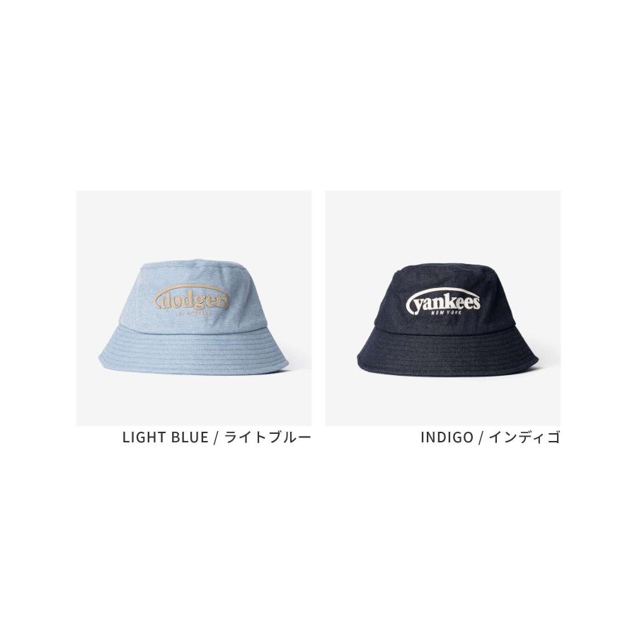 エムエルビーコリア MLB Korea Vintage Denim Curve Logo Bucket Hat ヴィンテージ デニム カーブ ロゴ バケットハット 3AHTV026N | MLB | 03