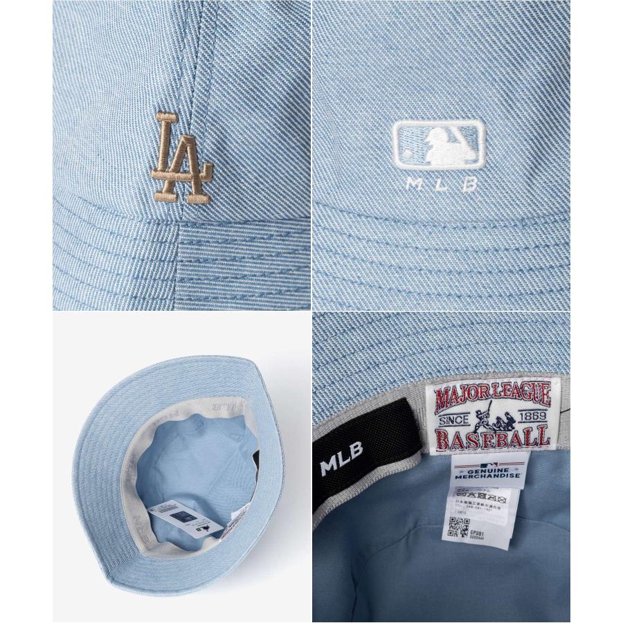 エムエルビーコリア MLB Korea Vintage Denim Curve Logo Bucket Hat ヴィンテージ デニム カーブ ロゴ バケットハット 3AHTV026N | MLB | 08