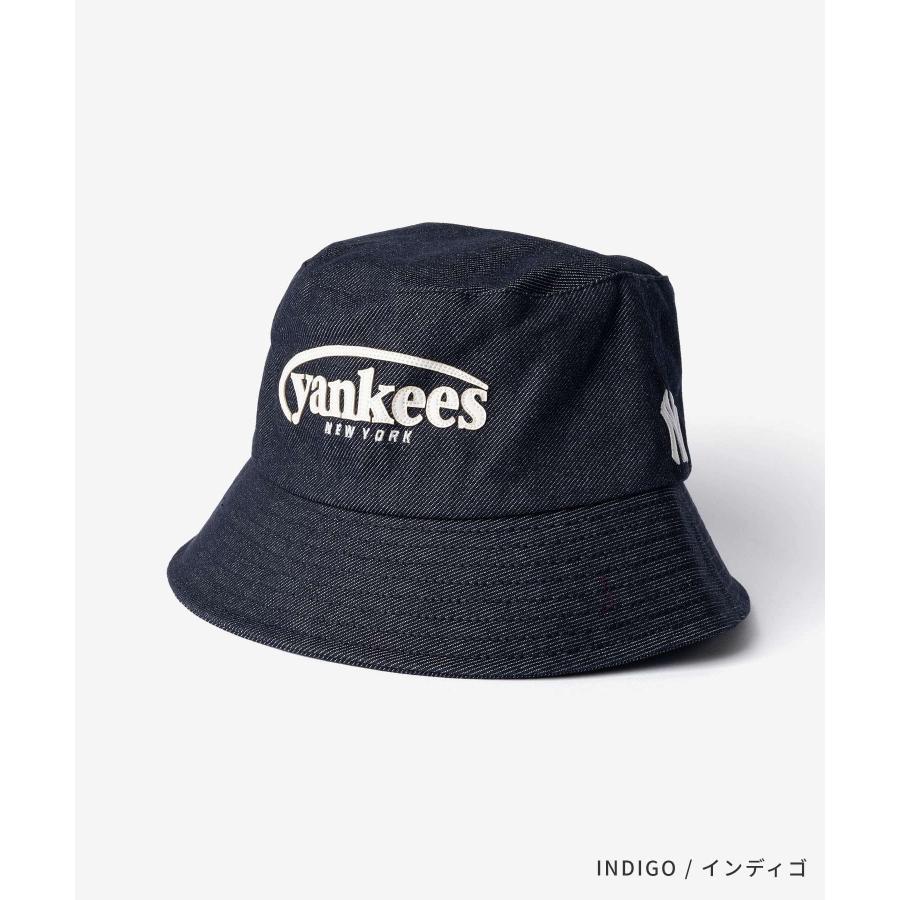 エムエルビーコリア MLB Korea Vintage Denim Curve Logo Bucket Hat ヴィンテージ デニム カーブ ロゴ バケットハット 3AHTV026N | MLB | 09
