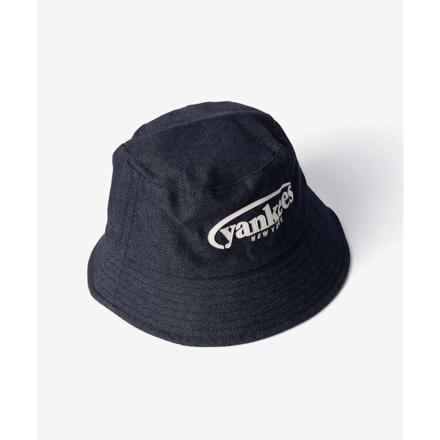 エムエルビーコリア MLB Korea Vintage Denim Curve Logo Bucket Hat ヴィンテージ デニム カーブ ロゴ バケットハット 3AHTV026N | MLB | 10