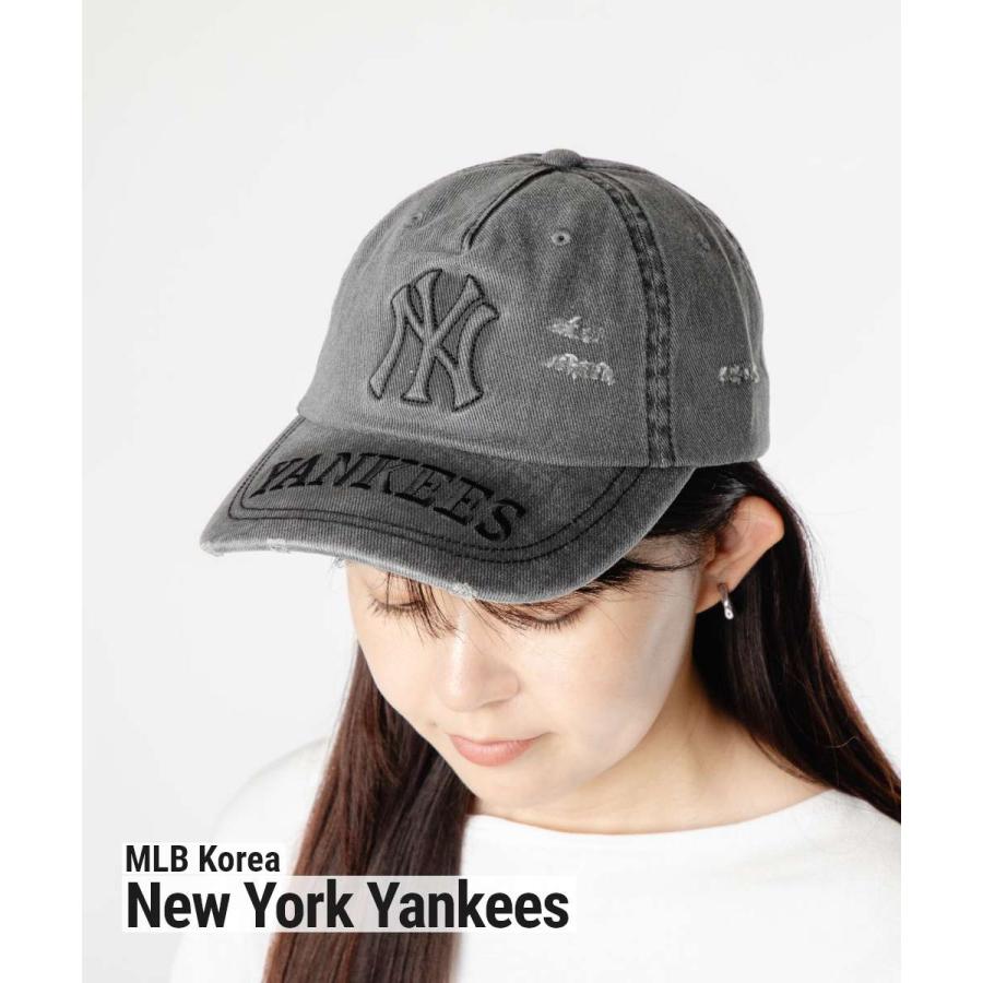 エムエルビーコリア MLB Korea VINTAGE EMBOSSED DAMAGE UNSTRUCTURED BALL CAP ヴィンテージ エンボス ダメージ 3ACPV295N | MLB