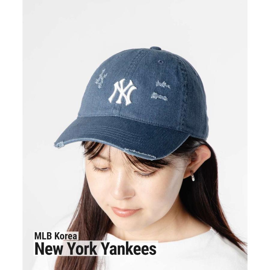 エムエルビーコリア MLB Korea DAMAGE WASHING UNSTRUCTURED BALL CAP ダメージウォッシュ アンストラクチャード ボールキャップ 3ACPVV34N | MLB