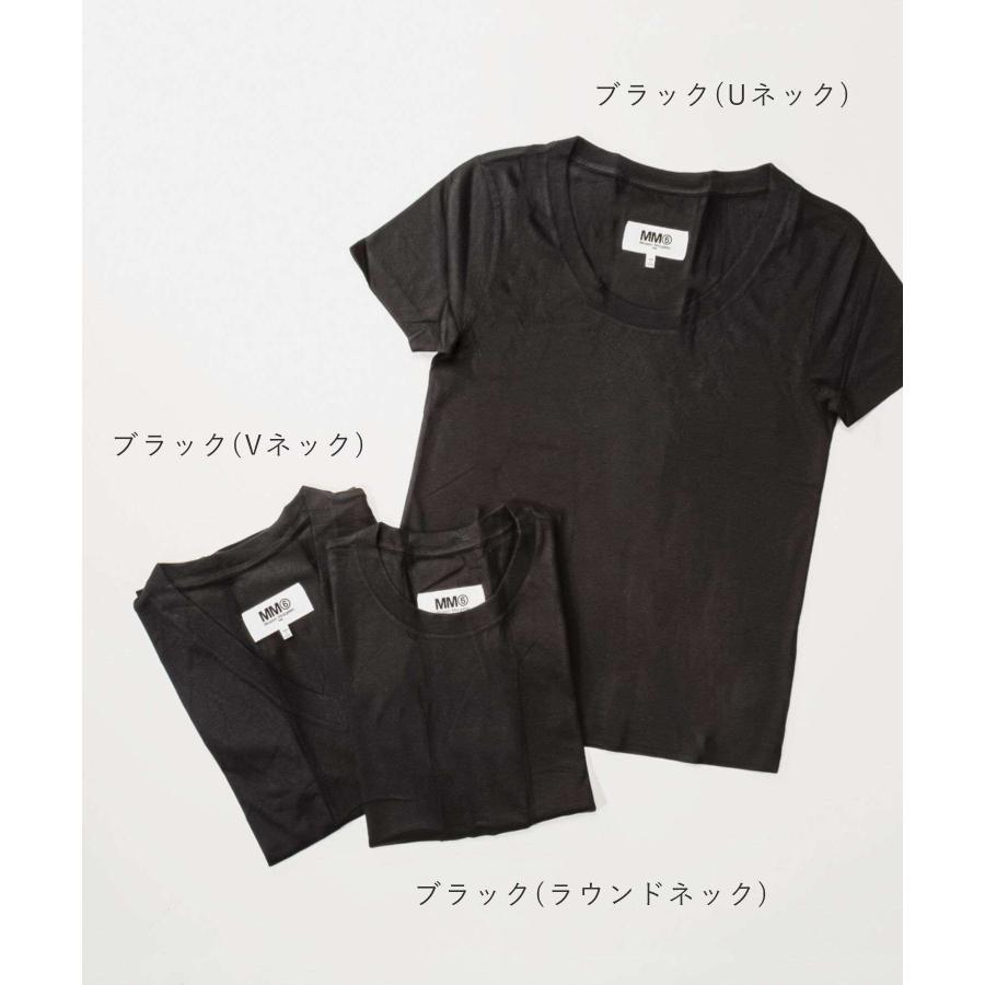 新品未使用タグ付き　MM6 ブラック 半袖Tシャツ 数字6 MM6 エムエムシックス メゾンマルジェラ Tシャツ SH0GC0001