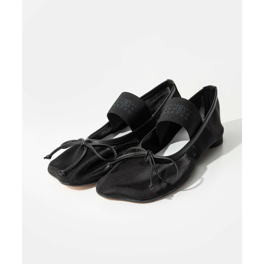 【MM6】アナトミックバレリーナEU37.5/黒 MM6 エムエム6 ANATOMIC アナトミック Numeric Ballerinas